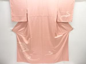 未使用品　絞り流水に源氏車・花模様刺繍訪問着